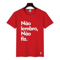 Camiseta Não Lembro Não Fiz - Boemia